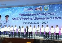 Ketua SMSI Sumut Dilantik, Gubernur: Kritik dan Saran Dibutuhkan Pemerintah
