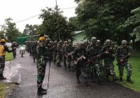 Uji Fisik dan Mental, Calon Prajurit Jalan Kaki 30 Km