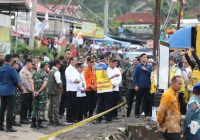 Presiden Jokowi Tinjau Lokasi “Galodo” di Sumbar