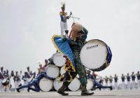 Taruna AAU Gelar Pertunjukan Display Drumband di Palembang