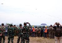 Terjun Payung Hiasi Langit Sriwijaya, Super Garuda Shield Diikuti 16 Negara