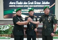 Pangdam Mayjen TNI Ujang Darwis Pimpin Sertijab Dua Pejabat Kodam II/Sriwijaya