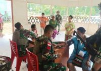 Peduli dan Dekat dengan Masyarakat Boven Digoel, Satgas Yonif 144/JY Berikan Pelayanan Kesehatan