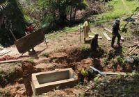 Upaya Ekstra Satgas Yonif 144/JY, Bangun Bak Penampungan Air untuk Warga