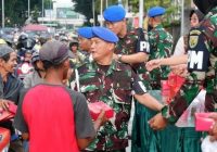 Pomdam II/Sriwijaya Berbagi Takjil, Wujud Kepedulian dan Kebersamaan di Bulan Ramadan