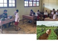 Satgas Yonif 141/AYJP Mengajar di Sekolah, Satgas Yonif 144/JY Dampingi Petani