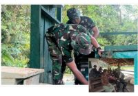 Satgas Yonif 144/JY Perbaiki Pipa Turbin, Satgas Yonif 141/AYJP Beri Pengamanan dan Layanan Kesehatan