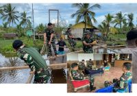 Satgas Yonif 141/AYJP Perbaiki Jembatan Gantung, Satgas Yonif 144/JY Anjangsana Temui Tokoh Agama