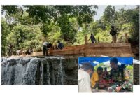 Satgas Yonif 144/JY Bangun Bendungan Air, Satgas 141/AYJP Kunjungi Warga yang Berduka