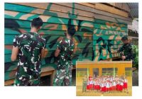 Satgas Yonif 141/AYJP Bangun Rumah  Warga, Satgas Yonif 144/JY Peduli Pendidikan Anak