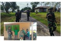 Satgas Yonif 144/JY Latih Siswa SD Berbaris dan Periksa Kesehatan Warga, Satgas 141/AYJP Patroli di Perbatasan