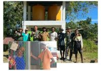 Satgas Yonif 144/JY Serahkan Program TNI Manunggal Air, Satgas 141/AYJP Bangun Kios Warga