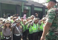 Ratusan Murid TK Berseragam Polisi Cilik Diberi Edukasi Militer