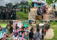 Satgas Yonif 141/AYJP Layani Kesehatan, Kerja Bakti dan Panen Raya, Satgas Yonif 144/JY Anjangsana hingga Bermain Bersama Anak-Anak di Perbatasan