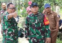 Dandim 0426/Tulang Bawang Tinjau Lokasi TMMD ke-125 dari Titik Nol hingga Akhir