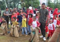 Korem 045/Gaya Gelar Perlombaan Rakyat Khas HUT Ke-80 Kemerdekaan RI