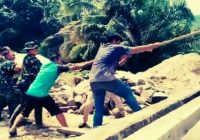 Kodim OKI dan OKU Bangun Jembatan Gantung untuk Konektivitas Warga