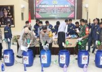 Polres Banyuasin Musnahkan Barang Bukti 21,9 Kg Sabu