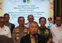 Menhub Minta Tidak Ada Jalan Berlubang di Sumsel, Pangdam Persilakan Pemudik Istirahat di Satuan Kodam II/Sriwijaya Sepanjang Jalur Perlintasan