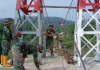Kodam II/Sriwijaya Bangun Tiga Jembatan Gantung di OKI dan OKU