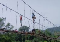 Progres Pembangunan Jembatan Gantung Desa Pusar Capai 80,50 Persen