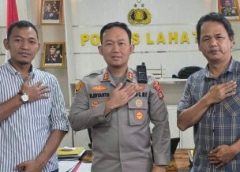 SMSI Lahat Audensi dengan Kapolres hingga Bagikan “Minuman THR”