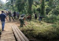 Tingkatkan Konektivitas, Bersihkan Lokasi Pembangunan Jembatan