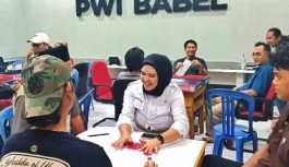 Semarakkan HUT Ke-81 RI, Wartawan Babel Ikuti Lomba Gaple
